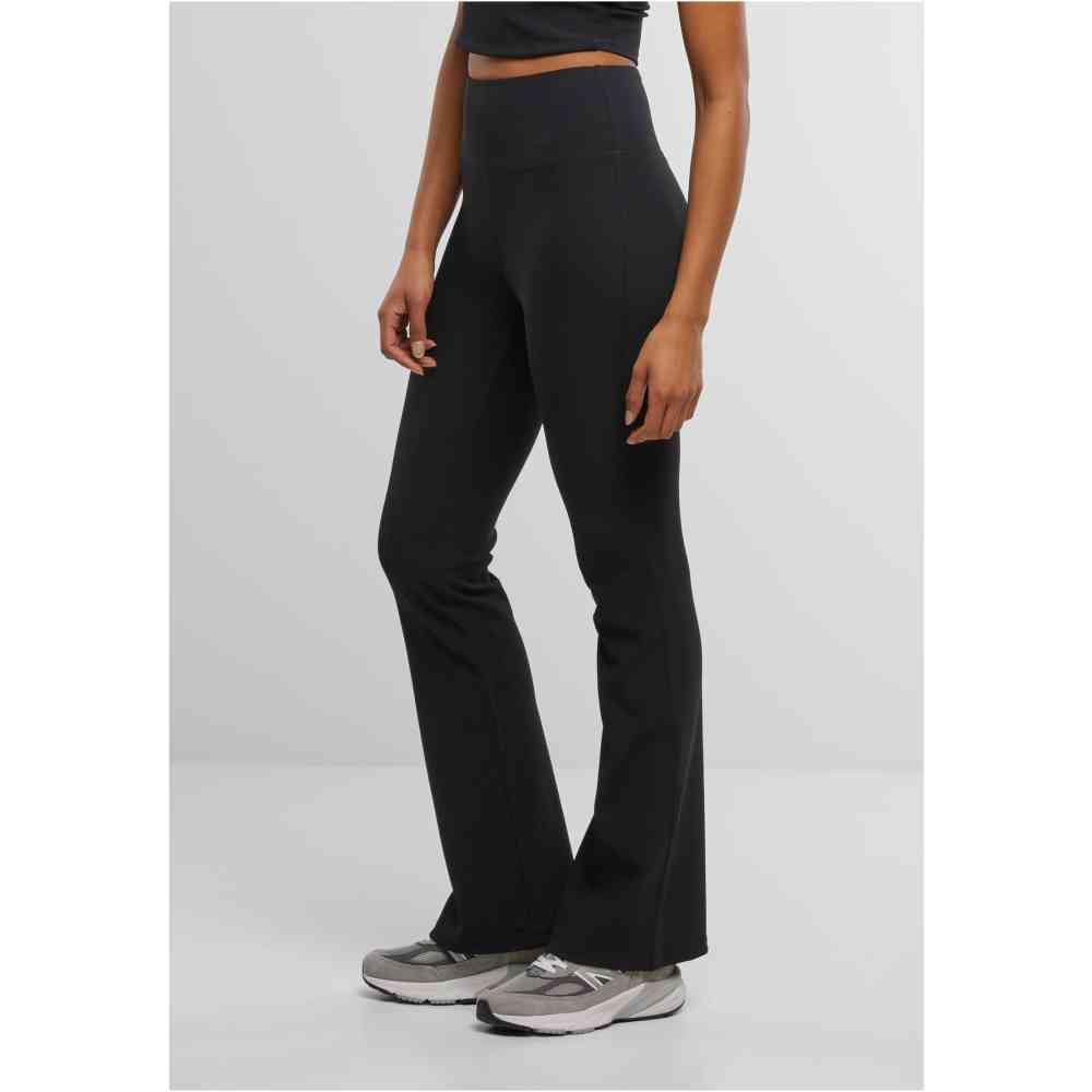 Urban Classics - Flared Rib Leggings - Black